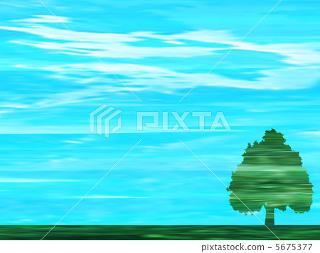 Grassland tree blue sky 5675377