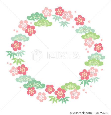 松竹梅框 松竹梅框 5675602