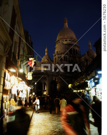 夜景 蒙馬特爾 晚景 5676250