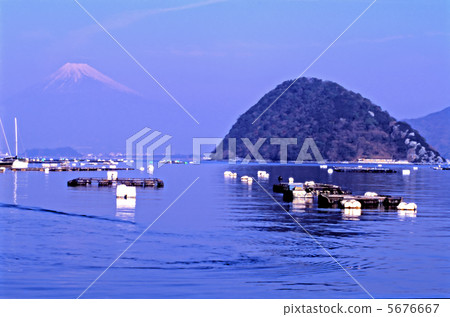 伊豆·Awashima和富士山 5676667