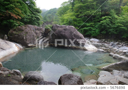 Okuhida Onsen Town“Shin-Hotaka no yu”戶外浴池 Okuhida Onsen Town“Shin-Hotaka no yu”戶外浴池 5676898