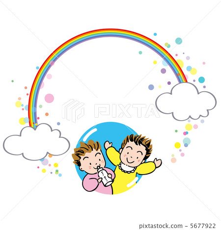 Rainbow and baby 5677922
