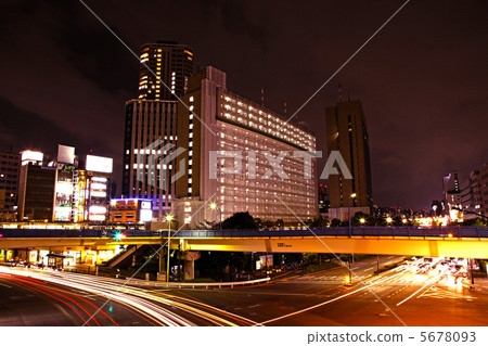 飯田橋站周圍的夜景 飯田橋站周圍的夜景 5678093