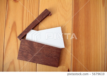 Brand new wooden business card holder Wooden card case 5679610