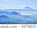 Mt. Fuji seen from Yatsugatake in the summer 5679835
