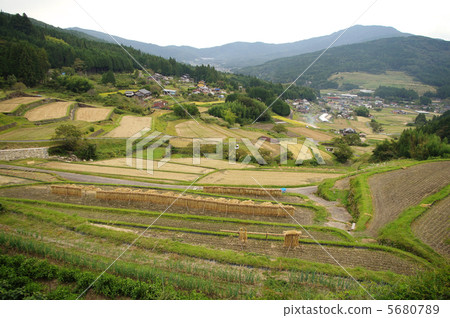 Slope rice terrace Slope rice terrace 5680789
