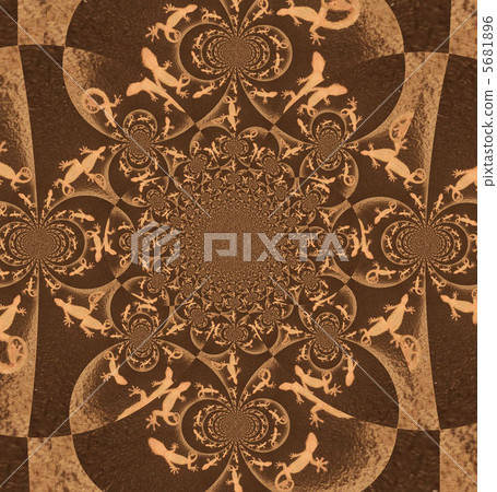 A kaleidoscope of a lizard 5681896