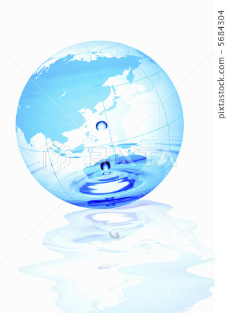 地球和水滴 地球和水滴 5684304