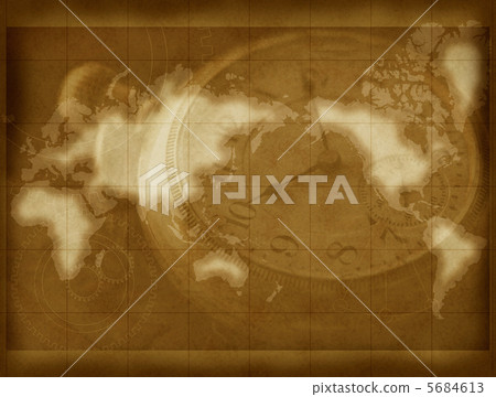 舊地圖樣式世界地圖 舊地圖樣式世界地圖 5684613