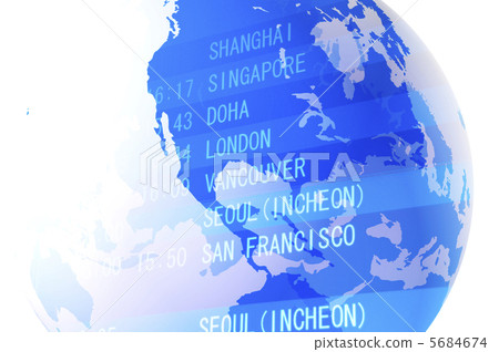 地球和機場的形象 5684674