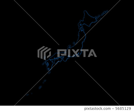 Map of Japan  5685129