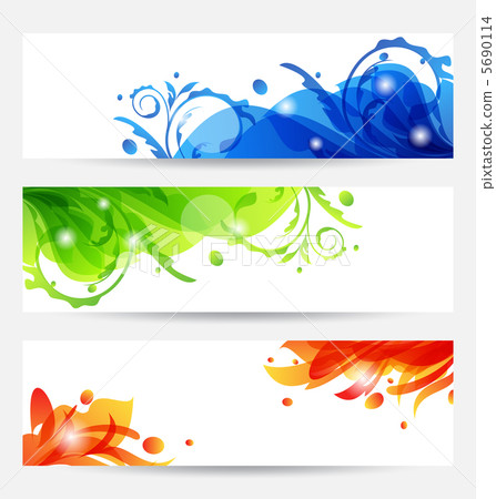 Set brochure templates with flower frames Set brochure templates with flower frames 5690114