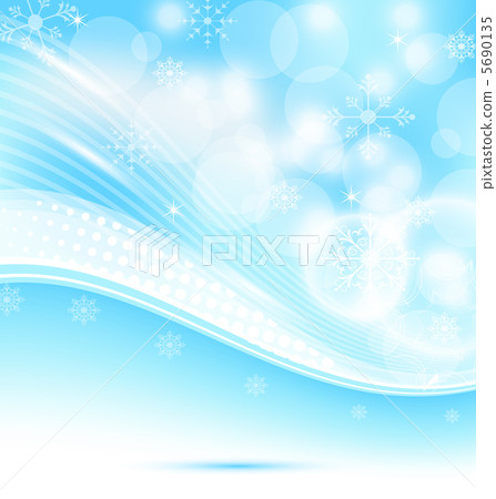 Christmas wavy background with snowflakes Christmas wavy background with snowflakes 5690135