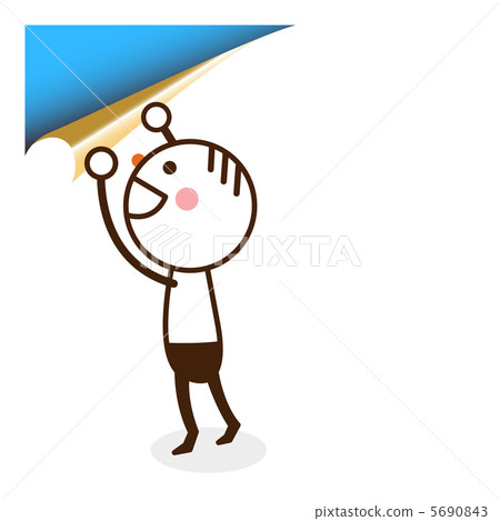 Line drawing men turn up 5690843