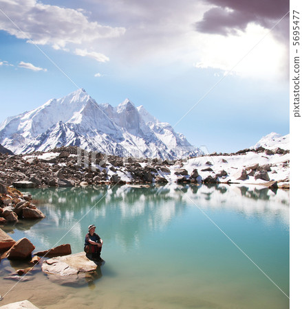 Girl on the lake Girl on the lake 5695477