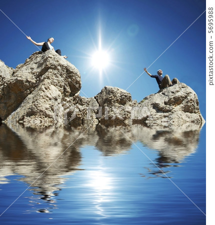 Meditation couple Meditation couple 5695988