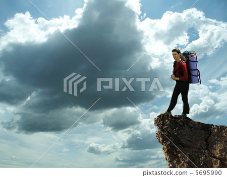 Girl on the rock Girl on the rock 5695990