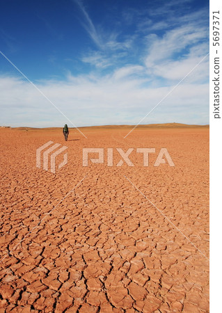 Hike on desert Hike on desert 5697371