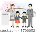 入學典禮（男孩，女孩，父母） 5700052
