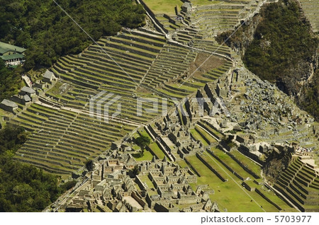 View from above to the Machu-Picchu 5703977