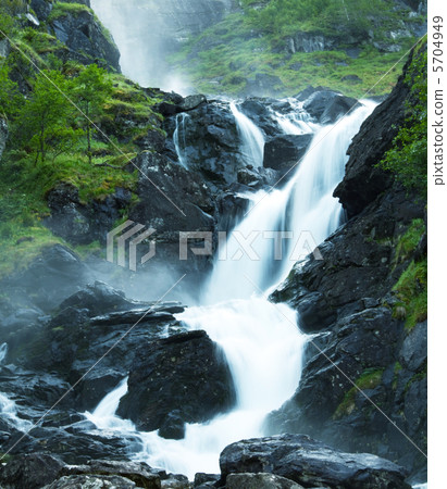 Latefossen waterfall Latefossen waterfall 5704949