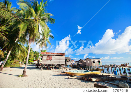 Sea gypsy village in Malaysia Sea gypsy village in Malaysia 5707646