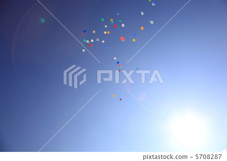 Balloons soaring into the sky Balloons soaring into the sky 5708287