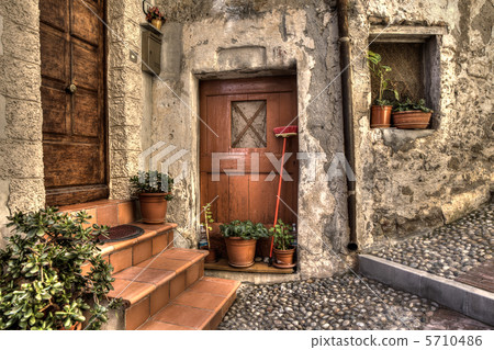 Ancient house. Ventimiglia, Italy. Ancient house. Ventimiglia, Italy. 5710486