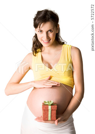 Woman with gift Woman with gift 5722572