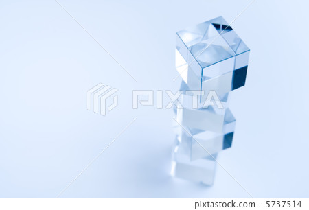 Stacked glass cube Stacked glass cube 5737514