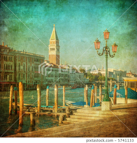 Vintage image of Grand Canal, Venice Vintage image of Grand Canal, Venice 5741133