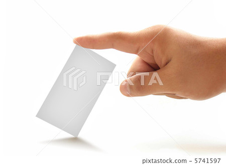 Close-up of an empty business card 5741597