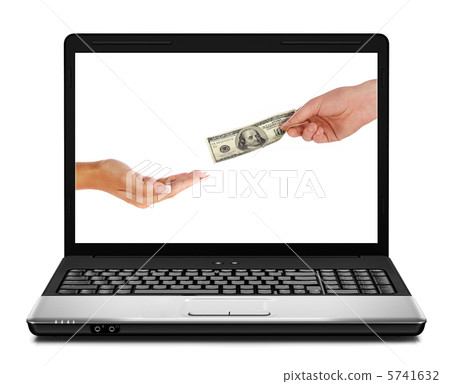US dollars coming from laptop 5741632