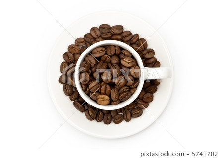 Cup filled with coffee beam's 5741702
