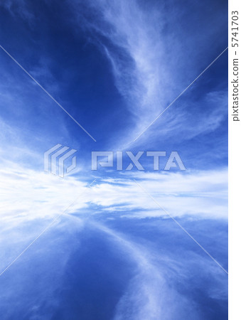 White clouds in blue sky. 5741703