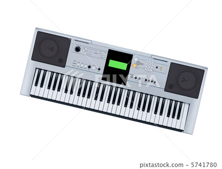 Synthesizer isolated on white background 5741780