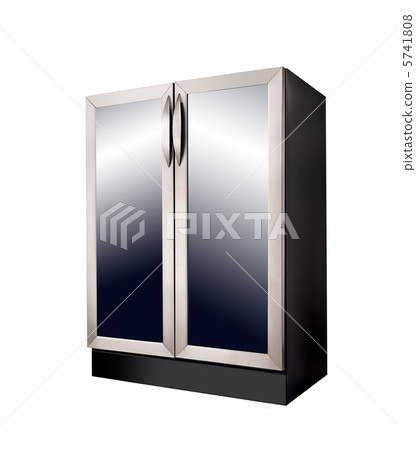 Modern Refrigerator on white background Modern Refrigerator on white background 5741808