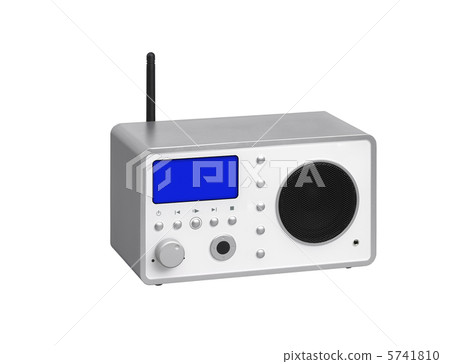 Radio receiver on a white background 5741810