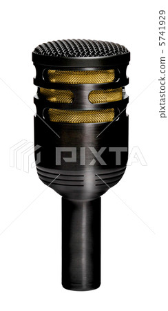 Retro microphone isolated on white 5741929