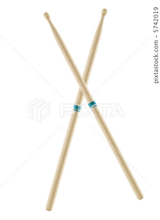Two wooden drumsticks isolated Two wooden drumsticks isolated 5742019