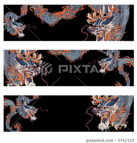 Colored dragon head Colored dragon head 5742328