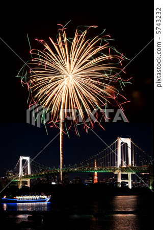 台場煙花圖像 5743232