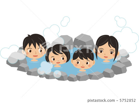 Family and hot springs 5752852