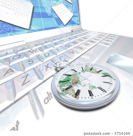 個人電腦上的懷錶 個人電腦上的懷錶 5754104