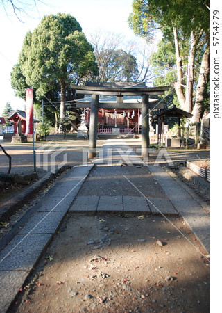 Shinkansen of San Yoshino Shrine and torii (Kawagoe shi Guo Town / Saitama Prefecture) 5754279