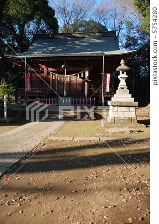 The entrance and hall of San Yoshino Shrine (Kawagoe-shi Kuo-cho / Saitama) 5754280