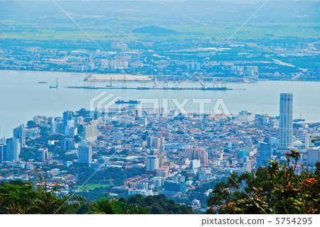 從檳城山（檳城島/馬來西亞）查看 5754295