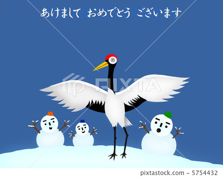Cranes and snowman Cranes and snowman 5754432