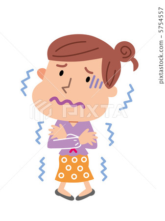 A woman with chills A woman with chills 5754557