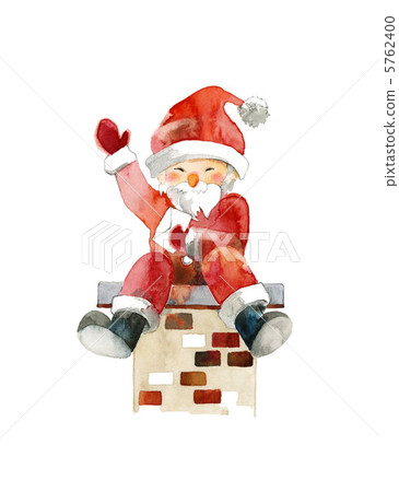 聖誕老人和煙囪 聖誕老人和煙囪 5762400
